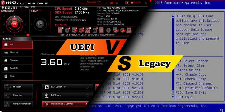 UEFI vs. Legacy